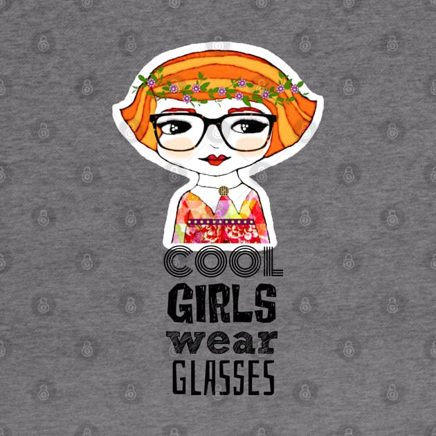 Cool Girls Wear Glasses -- Kathleen by tracey